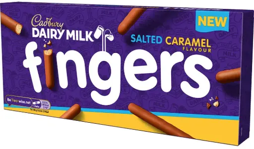[5804] CADBURY FINGERS SALTED CARAMEL 114G (UK)