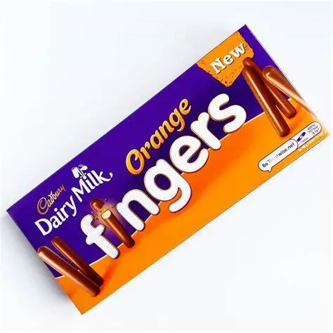 [49810] CADBURY FINGERS ORANGE 114G (UK) 
