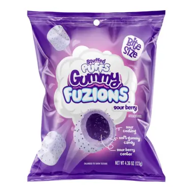 [0486.] STUFFED PUFFS FUZIONS SOUR BERRY 123G  