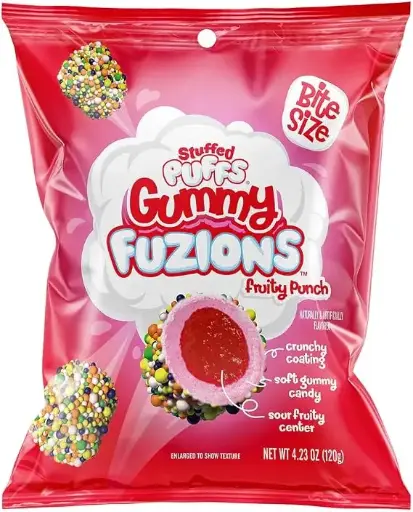 [0479.] STUFFED PUFFS FUZIONS FRUITY PUNCH 120G  