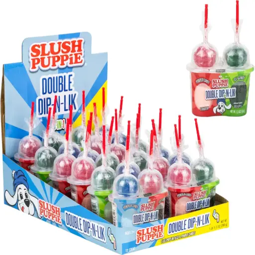 SLUSH PUPPIE DOUBLE DIP-N-LIK. 12CT