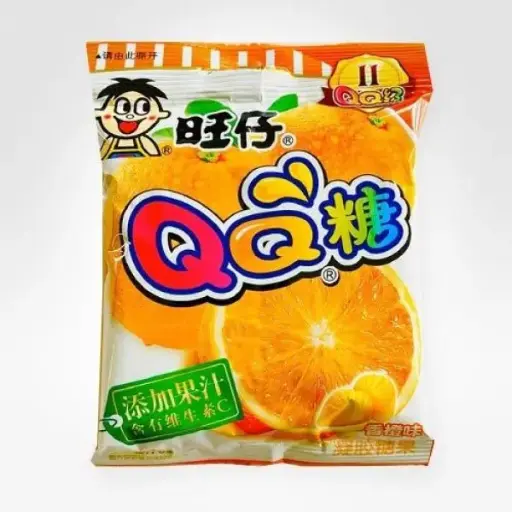 [W86206]  QQ GUMMY CANDY ORANGE 70G 