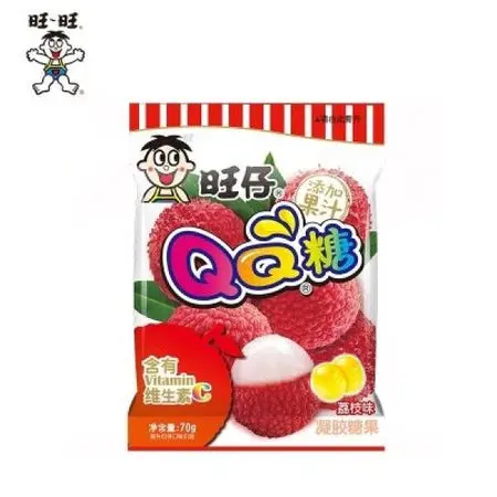 [W86299]  QQ GUMMY CANDY LYCHEE 70G   