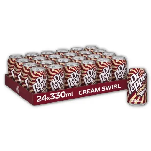 DR PEPPER  CREAM SWIRL 24CT/355ML (EUROPE)