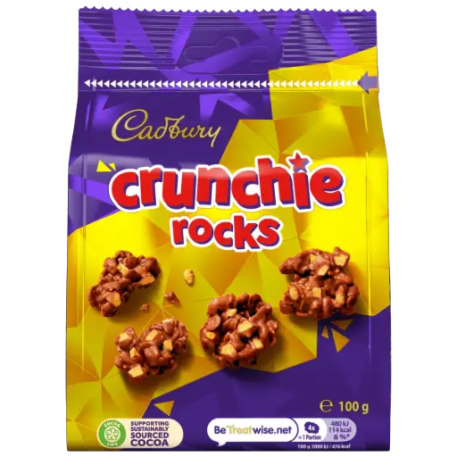 [5485.] CADBURY CRUNCHIE ROCKS 100G (UK)  