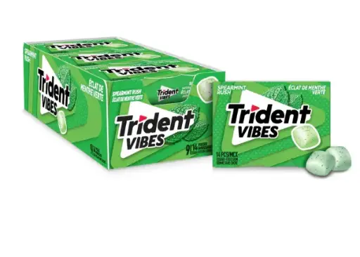 TRIDENT VIBES SPEARMINT  RUSH 12X14PCS (US) 