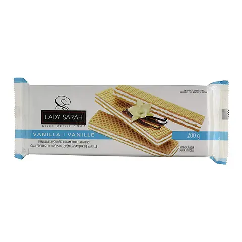 [B-2264] LADY SARAH VANILLA CREAM WAFERS 200G
