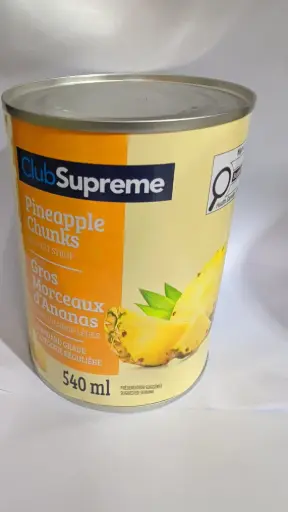 [F-6053]  CLUB SUPREME PINEAPPLE CHUNKS 540ML