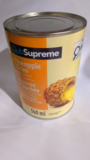 [F-6055]  CLUB SUPREME PINEAPPLE SLICES 540ML 