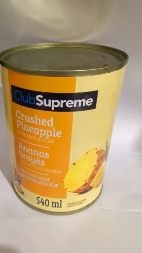 [F-6054]  CLUB SUPREME CRUSHED PINEAPPLE 540ML 