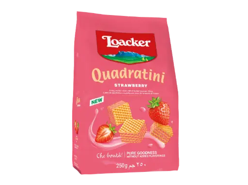 [34317] LOACKER QUAD STRAWBERRY 250G 
