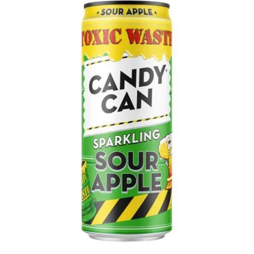 CANDY CAN TOXIC WASTE GREEN APPLE 330ML/12CT