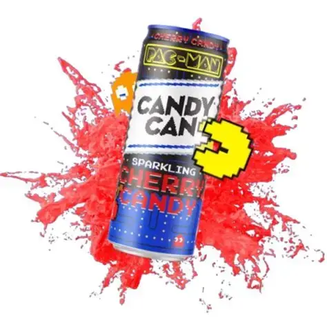 CANDY CAN PAC-MAN CHERRY 330ML/12CT 