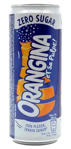 ORANGINA  ZERO SUGAR 330ML/24CT 