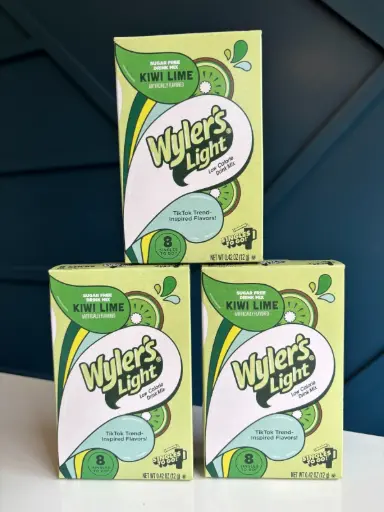[5066.] WYLER'S LIGHT ZERO SUGAR SINGLES TO GO KIWI LIME 8CT  