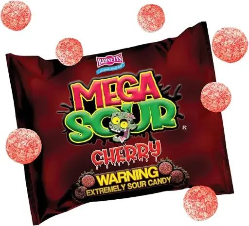 [0610] BARNETTS MEGA SOUR CHERRY 104G/12CT