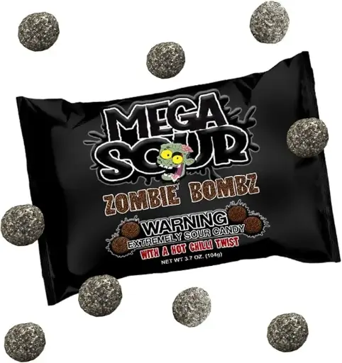 [1044] BARNETTS MEGA SOUR ZOMBIE BOMZ 104G/12CT 
