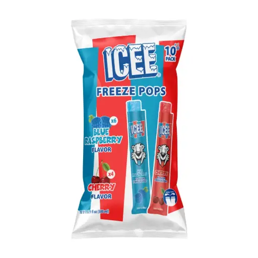 [81859] ICEE FREEZE POPS ASSORTED 50ML/10CT