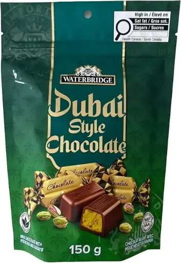 [W-B1013] WATERBRIDGE DUBAI STYLE CHOCOLATE 150G 