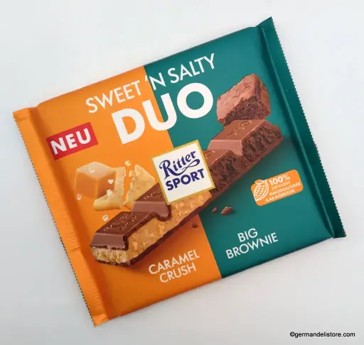 [RIT175] RITTER SPORTS DUO SWEET N SALTY CARAMEL CRUSH & BIG BROWIE 218G