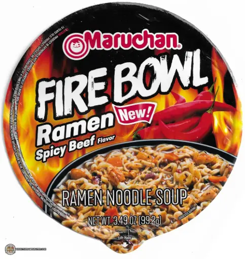 [3748B] MARUCHAN FIRE BOWL RAMEN SPICY BEEF 100G