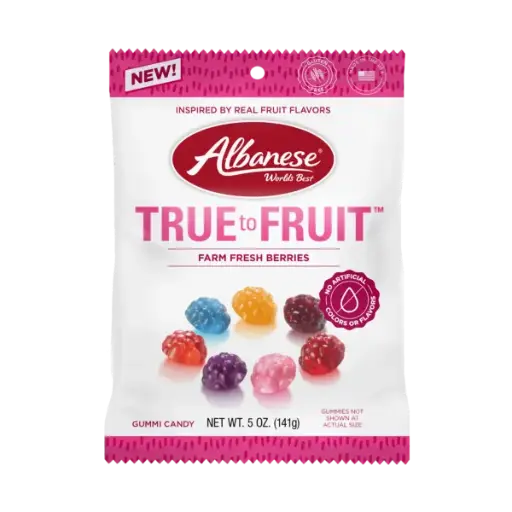 [8631C] ALBANESE  TRUE TO FRUIT FARM FRESH BERRIES 141G 