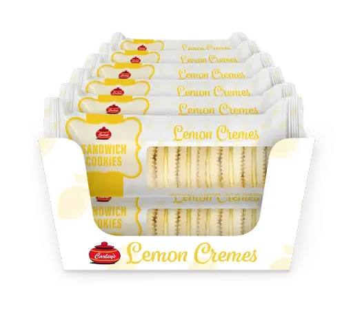 [0202C] CARLEY'S SANDWICH COOKIES LEMON CREMES 12CT 