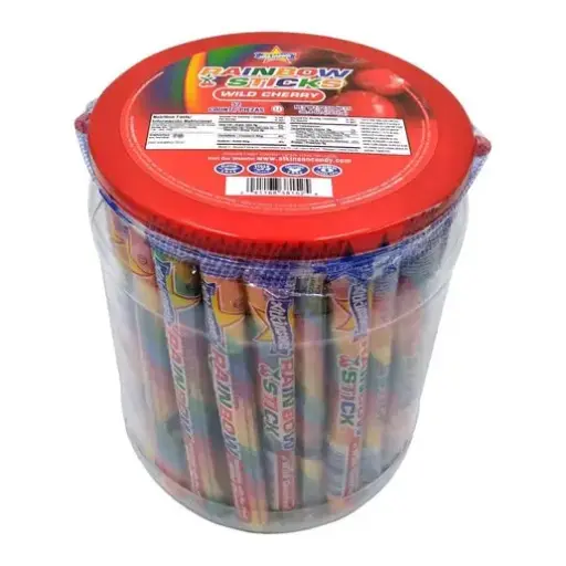 [1246B] RAINBOW STICKS WILD CHERRY 52CT