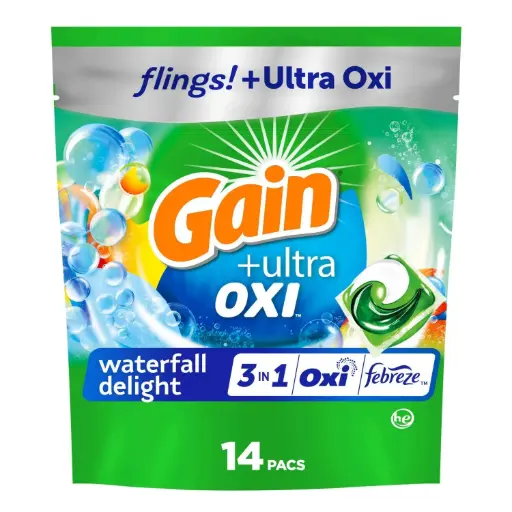 GAIN PODS DETERGENTULTRA OXI /14PK