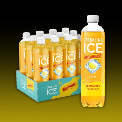 [88806] SPARKLING ICE STARBURST LEMON ZERO SUGAR 503ML/12CT 