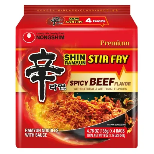[NS-117N] NONGSHIM SPICY BEEF STIR FRY 135G/4PK