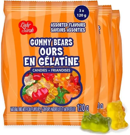 [G-7207] LADY SARAH GUMMY BEARS 120G