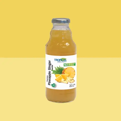 TROPICAL DELIGHT PINEAPPLE GINGER 
 473ML/12CT