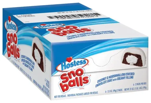 HOSTESS SNOBALLS COCONUT & MARSHMALLOW 6CT/100G (U)