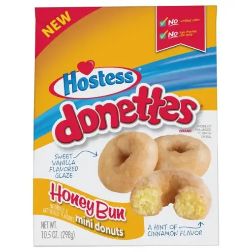 HOSTESS DONETTES HONEY BUN MINI DONUTS 113G/10CT (U)