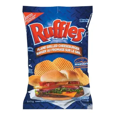 [08797] RUFFLES FLAME GRILLED CHEESE BURGER 60G 36CT