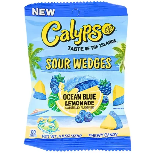 [5271.] CALYPSO SOUR WEDGES OCEAN BLUE LEMONADE 4.5oz