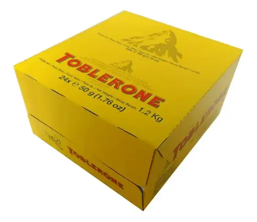 [9600] TOBLERONE MILK CHOCOLATE BARS 50G/24CT 